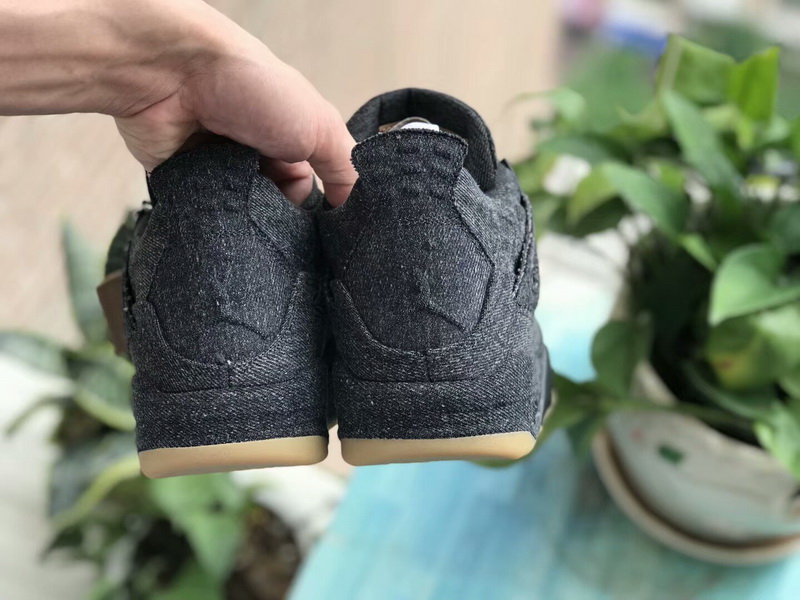 Authentic Air Jordan 4 X Levis NGR Black